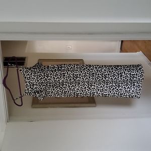 Black and White Animal Print Dress